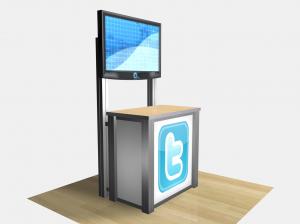 REIN-1232 / Rectangular Counter Kiosk