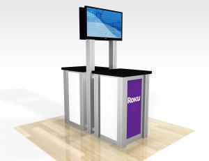 REIN-1257 / Double-Sided Pedestal Kiosk
